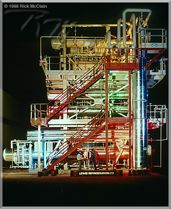 Image of large refrigeration unit, created for Lewis Refrigeration, Salt Lake City, Utah